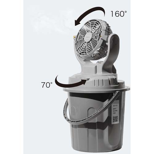 SHOWA ミスト付き扇風機 【2025年メーカー今季完売】ミストワークファン N25-01