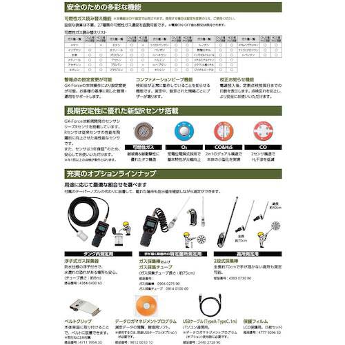 理研 携帯型マルチガス検知器 GX-ForceタイプD メタン仕様(メタン・酸素) GX-FORCE(14)