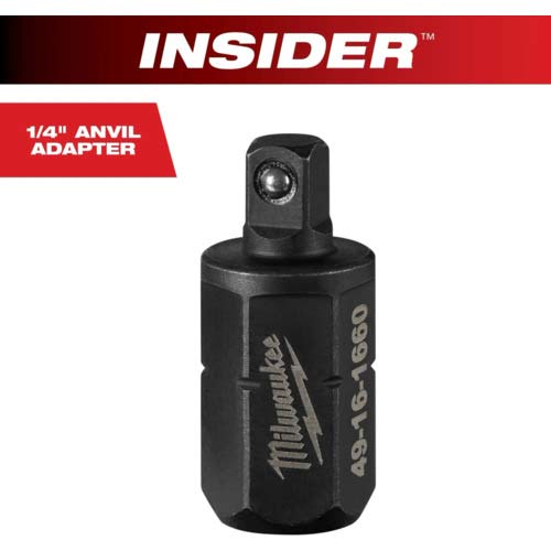 milwaukee INSIDER パススルーラチェット専用 1/4インチ(6.35mm)角 アンビルアダプター 49-16-1660