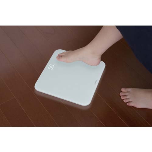 dretec 体重計 ボディスケール「グラッセ」 ホワイト BS-185WT