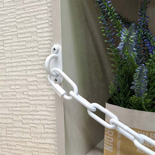 DAIDOHANT スリムアイプレート マットホワイト/鉄 5mm(HA-823) (A)45×(B)15×(C)13mm 10104247