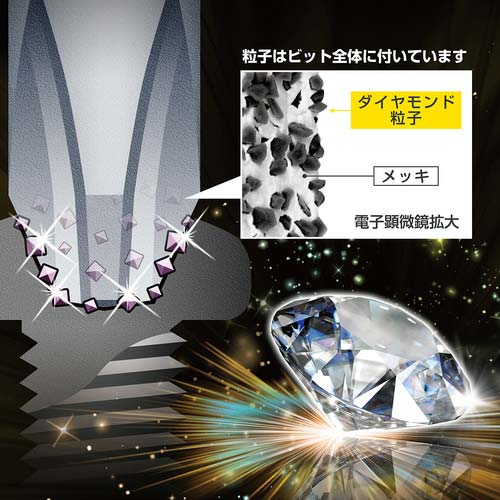 アネックス ダイヤモンドサイコウビット 1本組 +2×65 ADSK-2065