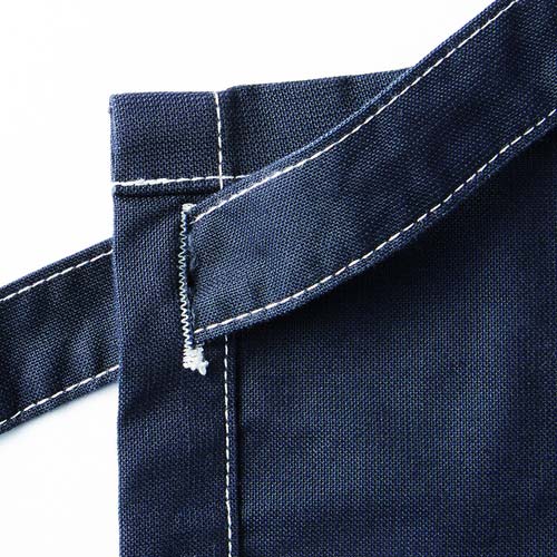 Leeワークウェア 胸当てエプロン ホワイト×ブルー F LCK79003-18-F