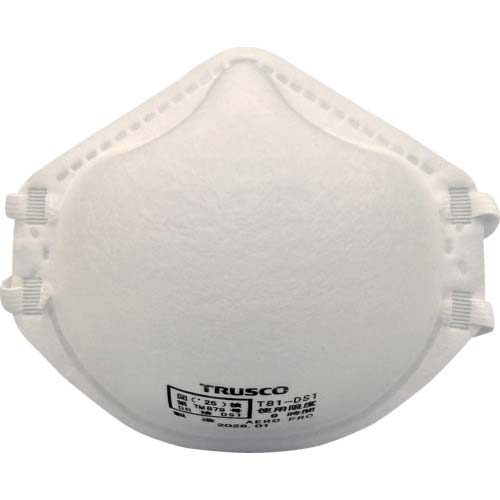 TRUSCO 使い捨て式防じんマスク DS1(20枚入) T81-DS1