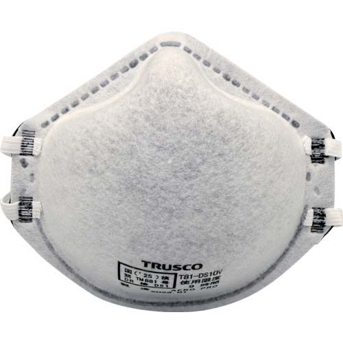 TRUSCO 使い捨て式防じんマスク DS1 活性炭層(10枚入) T81-DS1OV