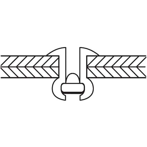 エビ ブラインドリベット アルミニウム/スティール製 エコパック