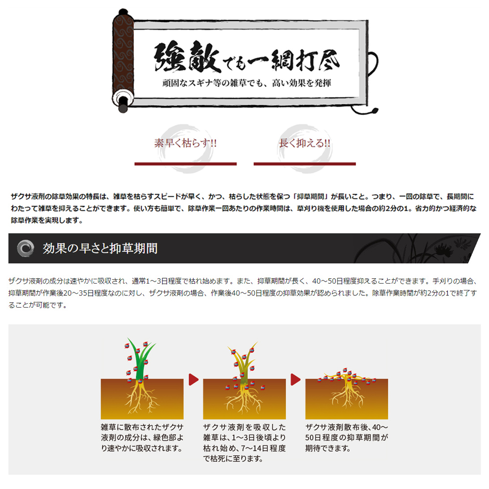 三井化学 茎葉処理除草剤 ザクサ液剤