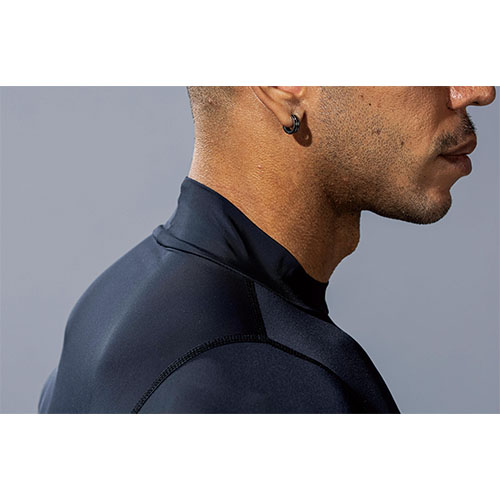 おたふく BTパワーストレッチ EVO ロングスリーブバックハイネックシャツ11. ブラック JW-725