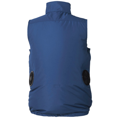 空調服 空調ベスト ウエアのみ ネイビー 6L KU91830-C03-S8