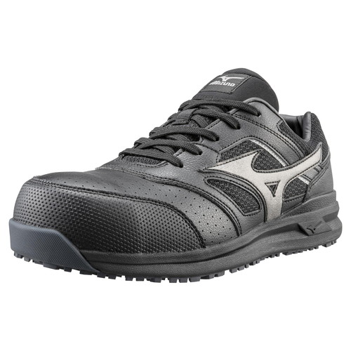 ミズノ オールマイティ LSII 11L 安全靴 ブラック×ダークシルバー 22.0 F1GA210009