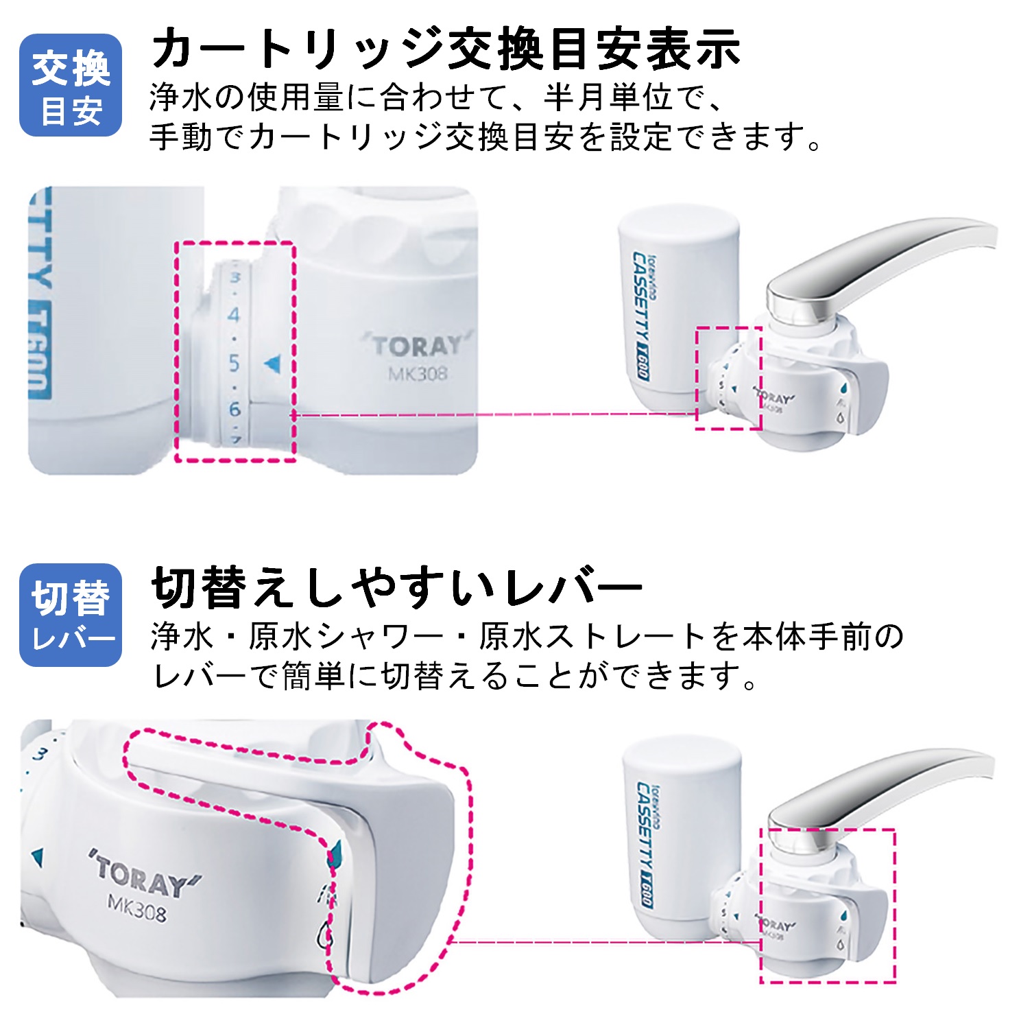 東レ トレビーノ 蛇口直結型浄水器 カセッティ MK308Tの通販｜現場市場