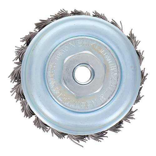 建工快速 カップワイヤーブラシ 75mm 鋼線ヒネリ KCB-75H