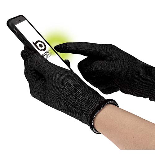 おたふく BT タッチパネル対応 蓄熱インナーグローブ ブラック LL JW-145