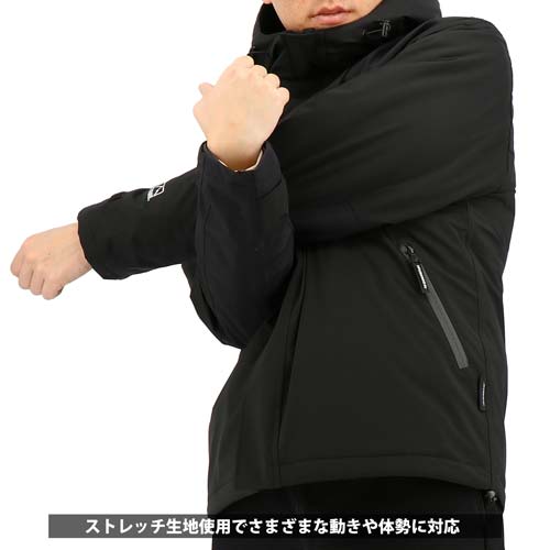 HUMMER 透湿防水 ストレッチ防寒ブルゾン ブラック 4L HM-W4