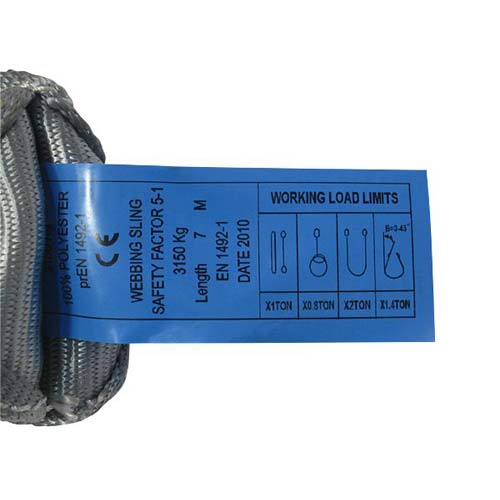 フリーク FREAK CEベルトスリングE型 グレー 使用荷重3150kg 幅100mm 長さ1.5m 65742