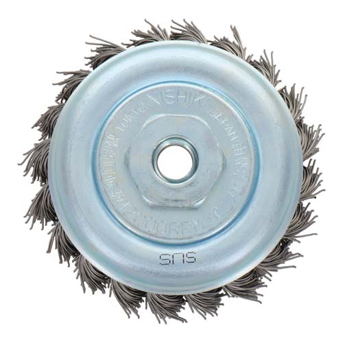 建工快速 カップブラシ ステンレスヒネリ 75mm KCB-75SH