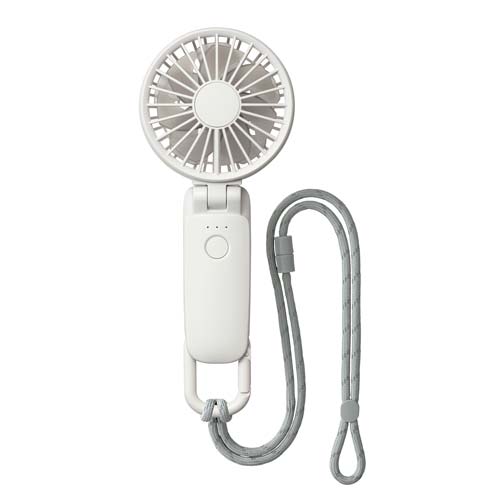 リズム ハンディファン Silky Wind Mobile 3.2 ライトグレー 9ZF040RH08