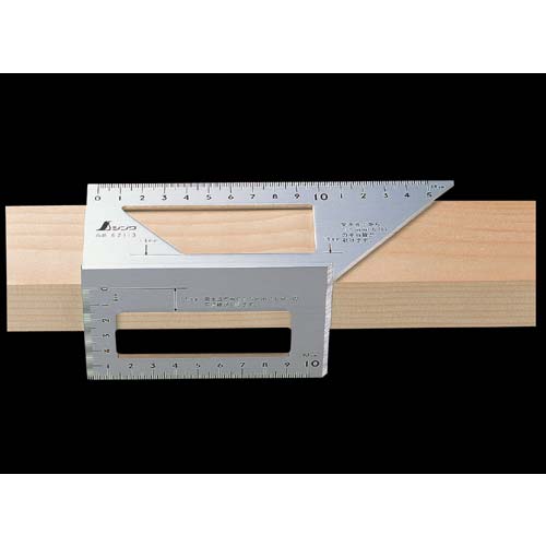 シンワ 一発止型定規アルミ 62113