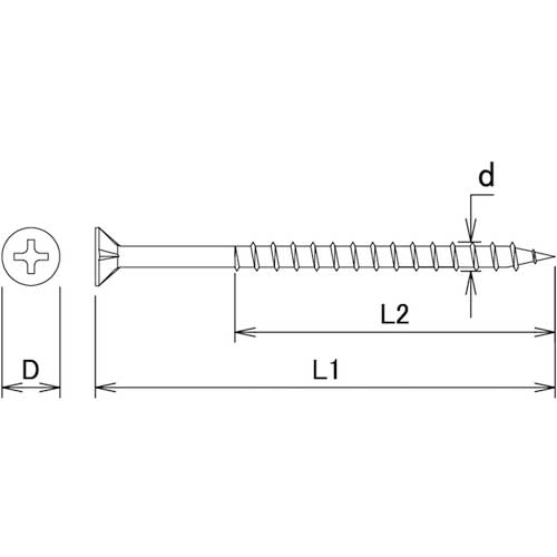 DAIDOHANT HC ステンレスコーススレッド ×M-7 フレキ W45 100本入 10176759