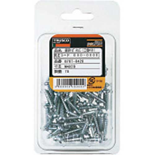 TRUSCO ナベ頭タッピングねじ 1種A 三価白 M6×65 10本入 B707-0665