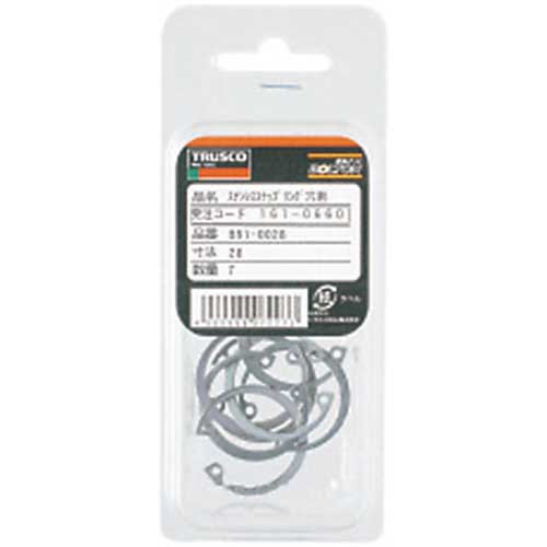 TRUSCO スナップリング穴用 ステンレス 呼び径R-20 11個入 B91-0020