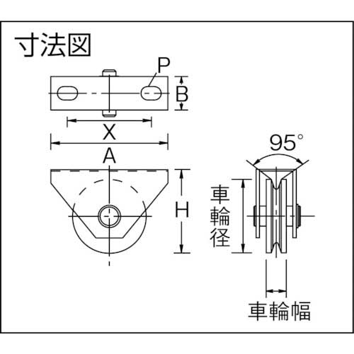 MK 枠付重量車 75mm V型 C-1000-75