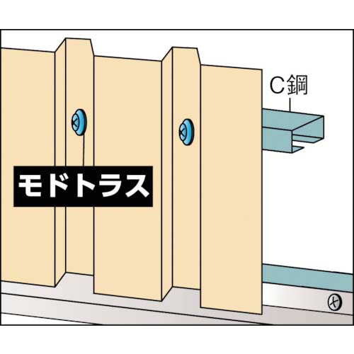 TRUSCO ドリルねじ モドトラス 板金用 ユニクロ M4X30 42本入 MJ-30