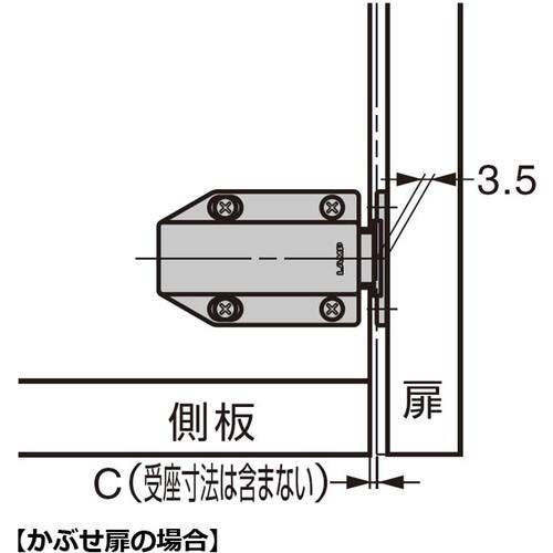 SUGATSUNE (140050338)ML-120BR大型マグネラッチ ML-120BR