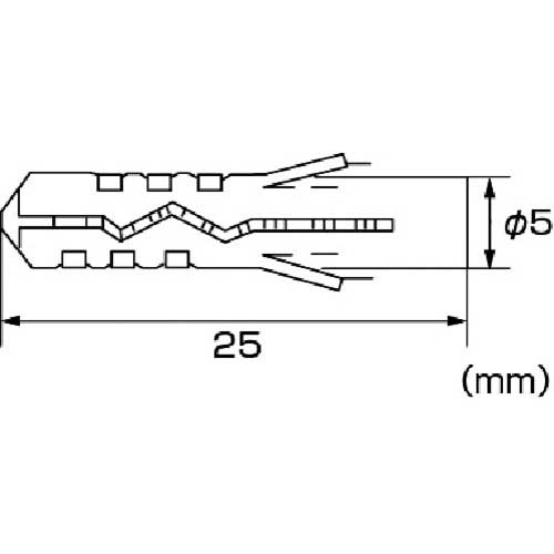 エビ エビモンゴ ナイロンプラグ(300本入) 5X25mm MP525B