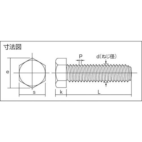 TRUSCO 六角ボルト チタン 強度Ti2 全ネジ M6X16 6本入 TB93-0616