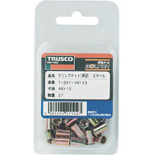 ■TRUSCO クリンプナット薄頭スチール 板厚2.5 M5X0.8 1000個入 TBNF5M25SC(3021416) TRUSCO クリンプナット薄頭スチール 板厚2.5 M8X1.25 (19個入) T-BNF-8M25S [257-5086]