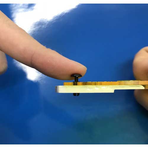 TRUSCO プッシュリベット 板厚0.6〜1.2mm 穴径2.1Φ 長さ2.4 黒 50個入 TPR2024-BK