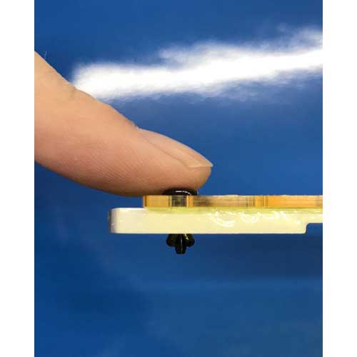 TRUSCO プッシュリベット 板厚3.7〜4.4mm 穴径2.1Φ 長さ6.4 黒 50個入 TPR2064-BK