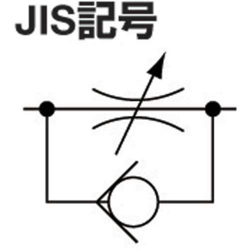 PISCO スピードコントローラ エルボ メーターアウト制御チューブ8ネジR3/8 JSC8-03A