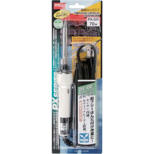 グット 温調式ハンダこてキャップ付 (1本=1PK) PX-201
