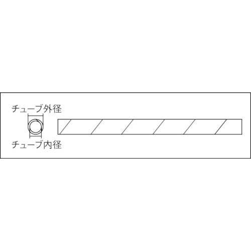 TRUSCO スパイラルチューブ 10m 結束径Φ9.0〜32.0 白 TSP12W