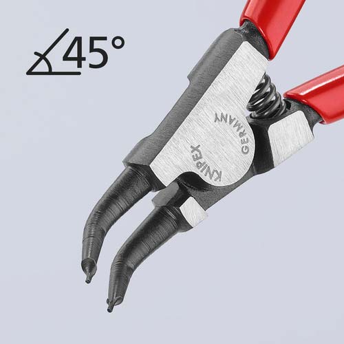 KNIPEX 軸用リングプライヤー45度 10-25mm 4631-A12