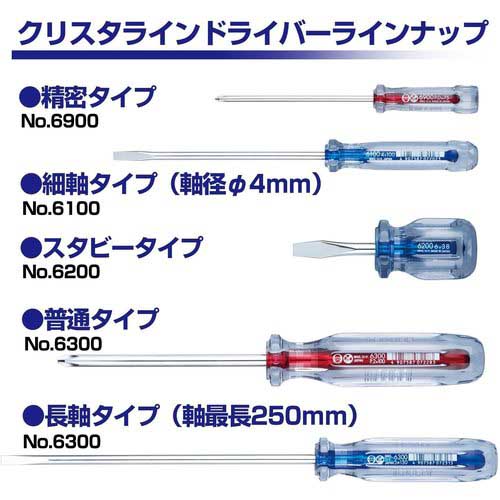 VESSEL クリスタラインドライバー 6300 +2×200 6300-2-200
