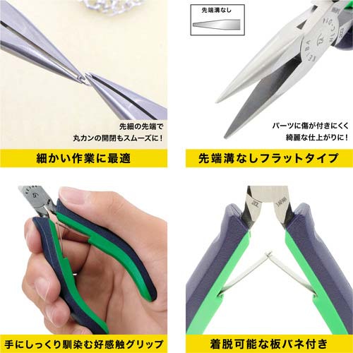 KEIBA ラジオペンチ・溝なし 2com.ハンドル 120 HLC-D14