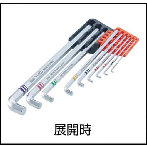 TRUSCO トーション六角棒レンチ 9本組 TTX-9S