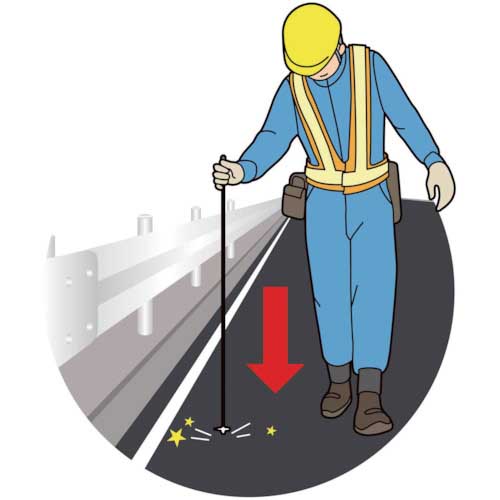 DOGYU コンクリート点検ハンマー 600mm 02733