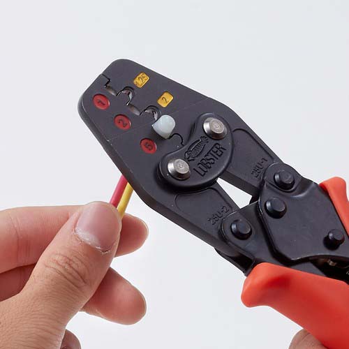 エビ マルチミニ圧着工具 絶縁被覆付閉端接続子/裸圧着端子・裸圧着スリーブ用 AKM1