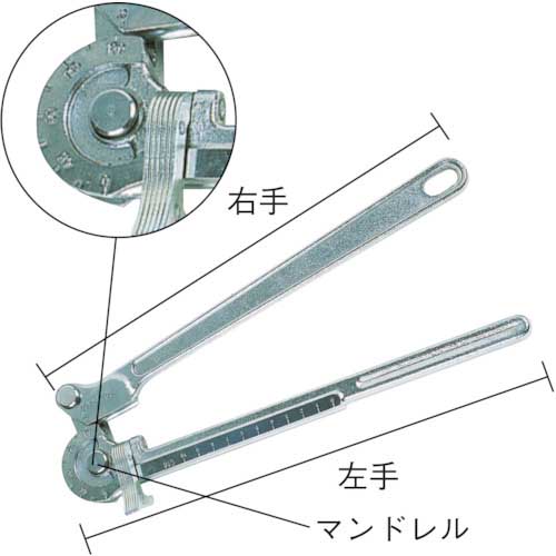TRUSCO チューブベンダー 10mm なましステンレス用 GFB-S10M