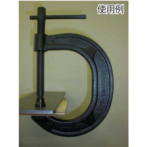 TRUSCO C型シャコ万力 75mm キャップ・リング TCC-75N-CR