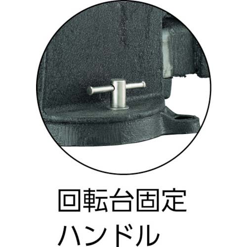 TRUSCO 回転台付アンビルバイス 125mm VRS-125N