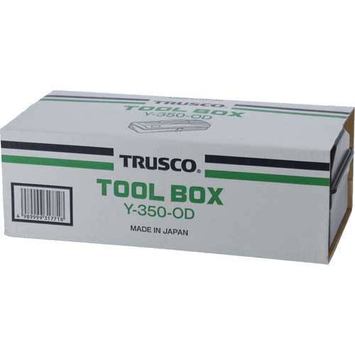 TRUSCO 山型ツールボックス(山型工具箱) 373X164X124 OD色 Y-350-OD