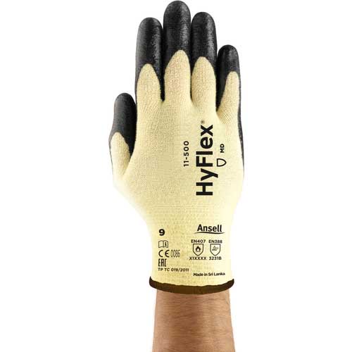【廃番】アンセル 耐切創手袋 ハイフレックスCR 11-500 L 11-500-9