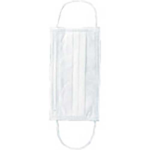 川西 使い捨て保護服 工場見学用不織布3点セット(白衣・マスク・ヘアキャップ) Lサイズ 7022-L