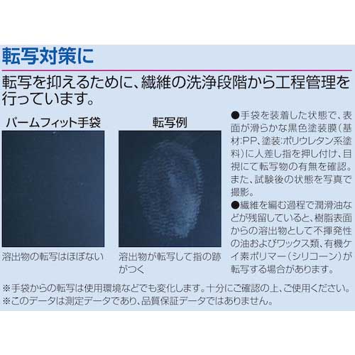 SHOWA ウレタン背抜き手袋 B0500 パームフィット手袋 ブラック Lサイズ B0500-LBK