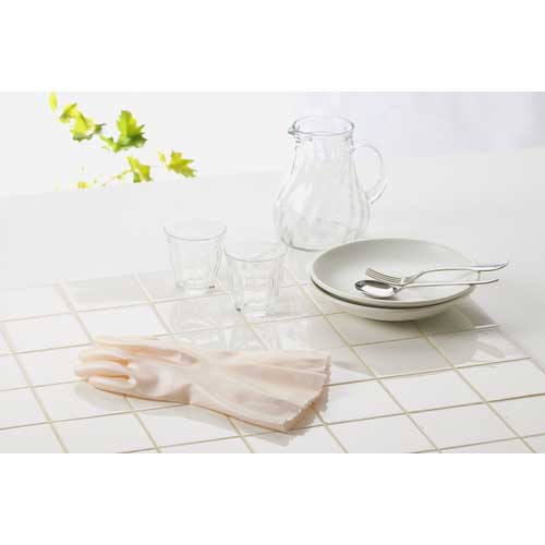 SHOWA 塩化ビニール手袋 ナイスハンドデリケート さらっとタッチ パールピンク Mサイズ ピンク NHDS-MP